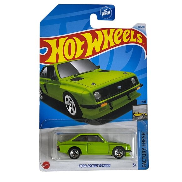 Hot Wheels Ford Escort RS2000 Factory Fresh 2024 Rally Green Diecast Car - Picture 1 of 6